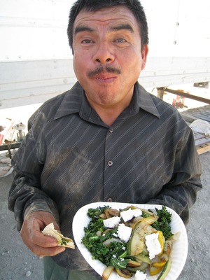 Miguel Eating Lunch Aug 2010